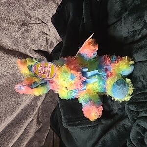 3/$15  Multicolored Bunny plush 12x8"